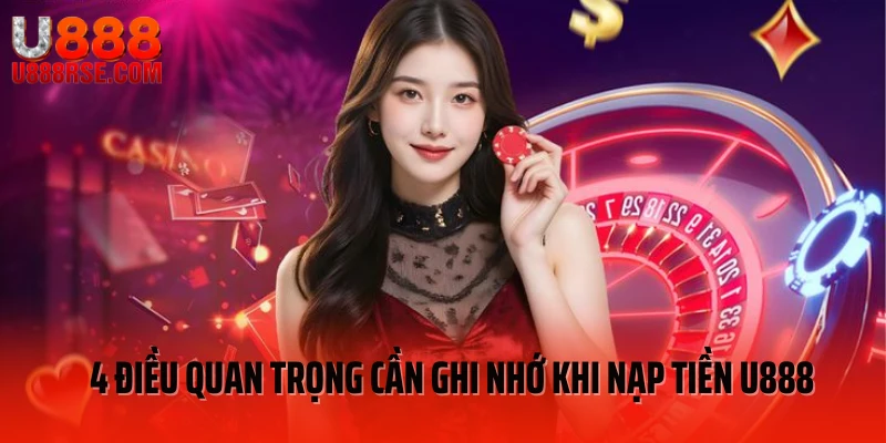 4 điều quan trọng cần ghi nhớ khi nạp tiền U888