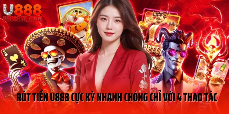 Rút tiền U888 cực kỳ nhanh chóng chỉ với 4 thao tác