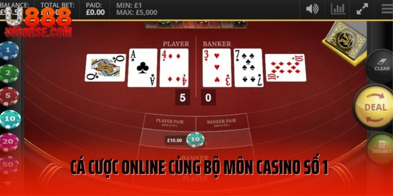 Cá cược online cùng bộ môn casino số 1 